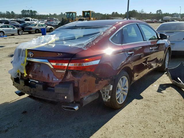 4T1BK1EB4DU054463 - 2013 TOYOTA AVALON BAS BURGUNDY photo 4