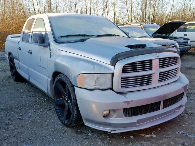 3D3HA18HX5G792765 - 2005 DODGE RAM SRT10 SILVER photo 1