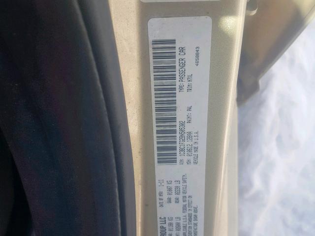 1C3BC1FG2BN505302 - 2011 CHRYSLER 200 TOURIN GOLD photo 10