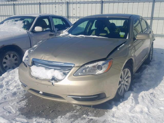 1C3BC1FG2BN505302 - 2011 CHRYSLER 200 TOURIN GOLD photo 2