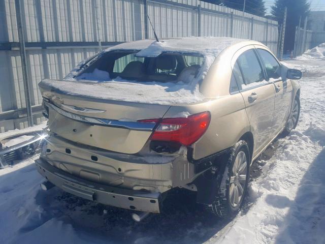 1C3BC1FG2BN505302 - 2011 CHRYSLER 200 TOURIN GOLD photo 4