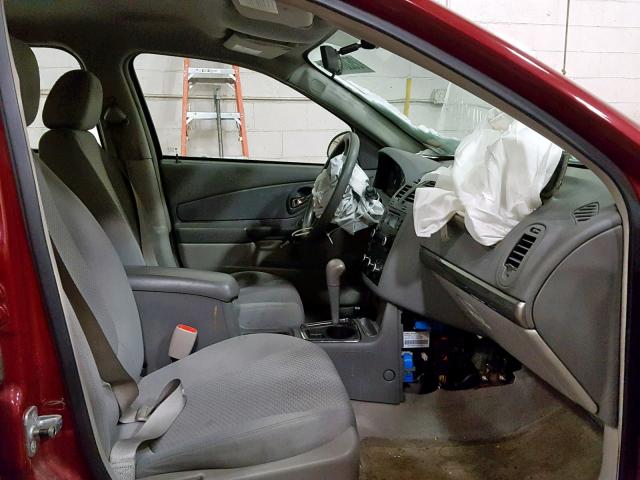 1G1ZS58F67F250818 - 2007 CHEVROLET MALIBU LS RED photo 5