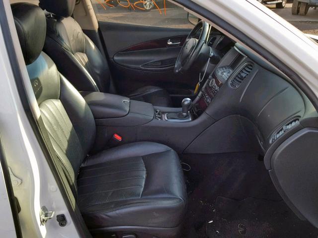 JN1AJ0HR5AM753105 - 2010 INFINITI EX35 BASE WHITE photo 5