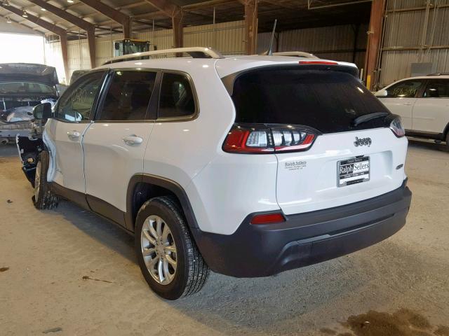 1C4PJLCB0KD144637 - 2019 JEEP CHEROKEE L WHITE photo 3