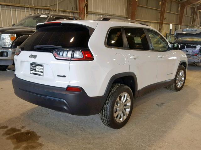 1C4PJLCB0KD144637 - 2019 JEEP CHEROKEE L WHITE photo 4