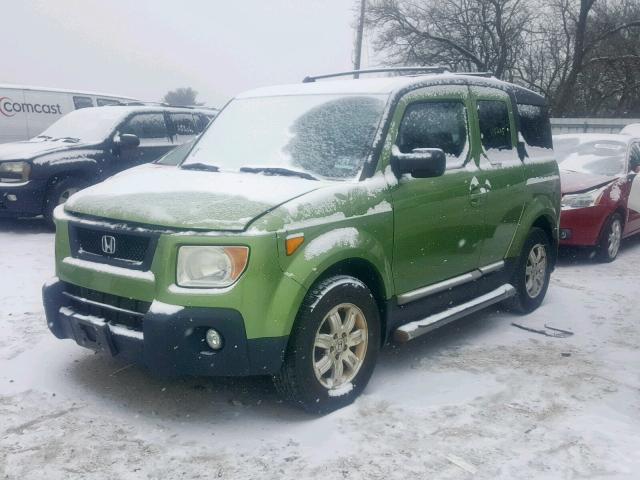 5J6YH28786L010589 - 2006 HONDA ELEMENT EX GREEN photo 2