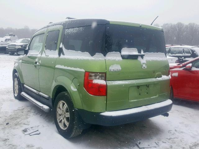 5J6YH28786L010589 - 2006 HONDA ELEMENT EX GREEN photo 3