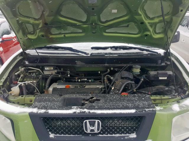 5J6YH28786L010589 - 2006 HONDA ELEMENT EX GREEN photo 7