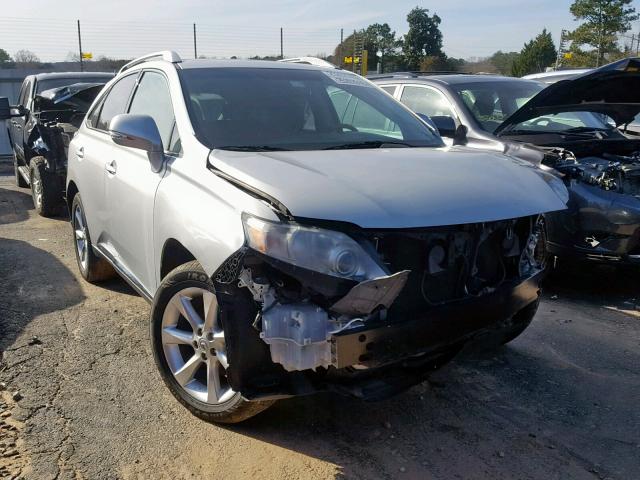 2T2ZK1BA4AC008361 - 2010 LEXUS RX 350 SILVER photo 1