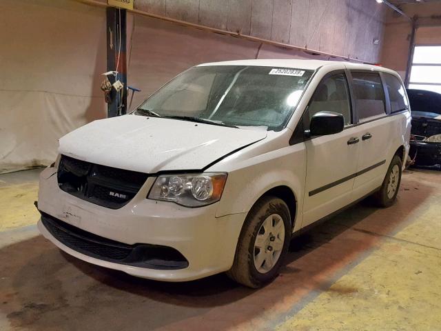 2C4JDGAG3CR399574 - 2012 DODGE RAM VAN WHITE photo 2