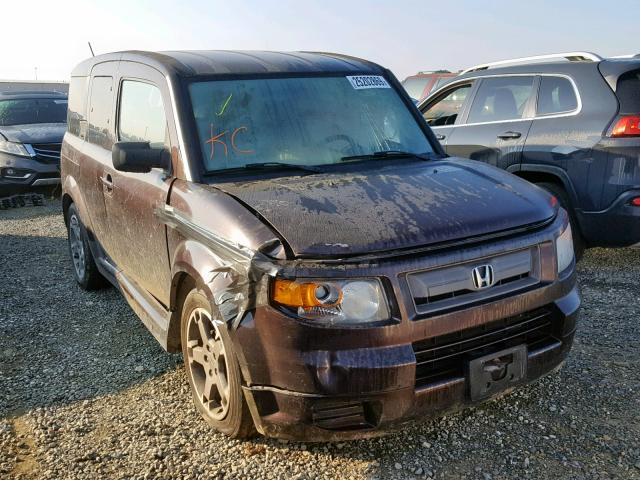 5J6YH18918L015406 - 2008 HONDA ELEMENT SC PURPLE photo 1