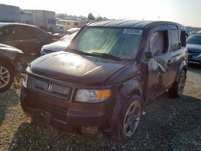 5J6YH18918L015406 - 2008 HONDA ELEMENT SC PURPLE photo 2