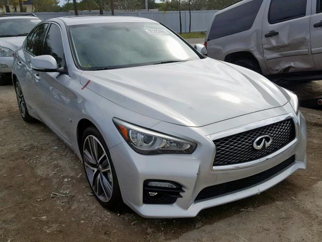 JN1BV7AP8FM338779 - 2015 INFINITI Q50 BASE SILVER photo 1