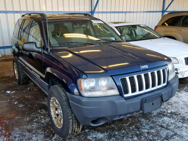 1J4GW48S54C325610 - 2004 JEEP GRAND CHER BLUE photo 1