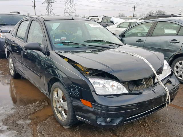 1FAFP34N35W156198 - 2005 FORD FOCUS ZX4 BLACK photo 1