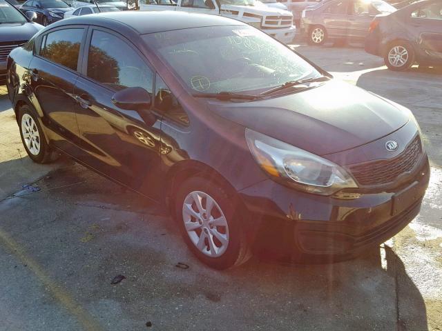 KNADM4A34D6308181 - 2013 KIA RIO LX BLACK photo 1