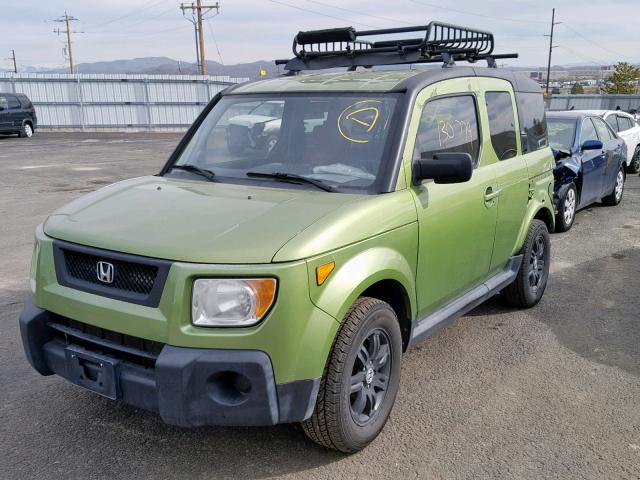 5J6YH28786L023942 - 2006 HONDA ELEMENT EX GREEN photo 2