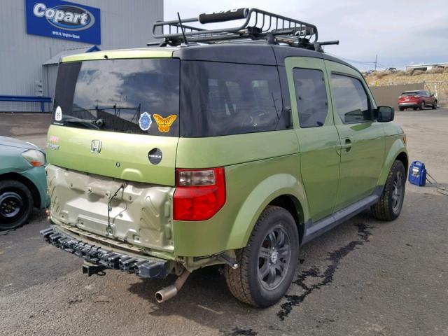 5J6YH28786L023942 - 2006 HONDA ELEMENT EX GREEN photo 4