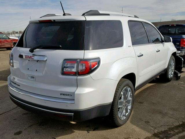 1GKKVSKD3HJ278021 - 2017 GMC ACADIA LIM WHITE photo 4