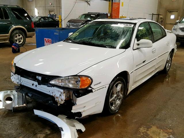 1G2NW52E41C268631 - 2001 PONTIAC GRAND AM G WHITE photo 2