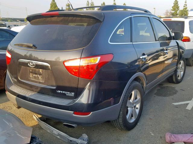 KM8NU13C68U028519 - 2008 HYUNDAI VERACRUZ G BLACK photo 4