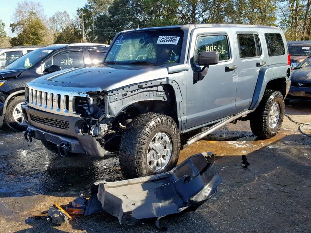 5GTDN136968295076 - 2006 HUMMER H3 GRAY photo 2