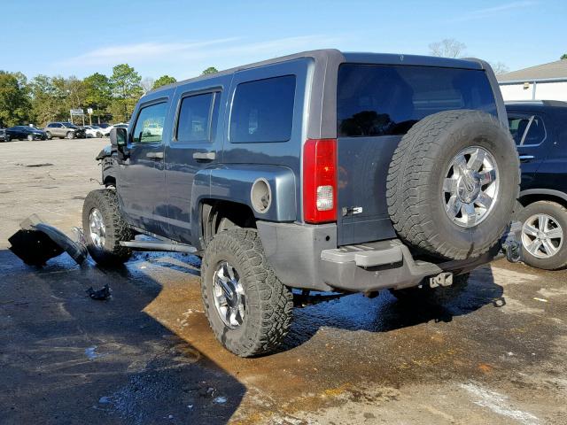 5GTDN136968295076 - 2006 HUMMER H3 GRAY photo 3