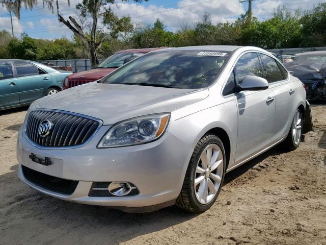 1G4PP5SK3C4182551 - 2012 BUICK VERANO SILVER photo 2