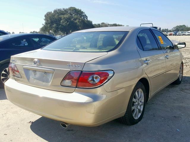 JTHBA30G445018044 - 2004 LEXUS ES 330 GOLD photo 4