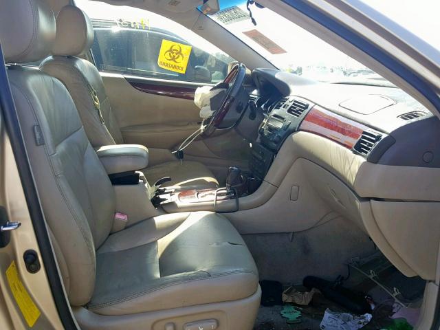 JTHBA30G445018044 - 2004 LEXUS ES 330 GOLD photo 5