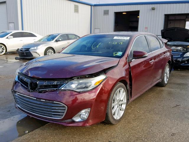 4T1BK1EBXDU026635 - 2013 TOYOTA AVALON BAS MAROON photo 2