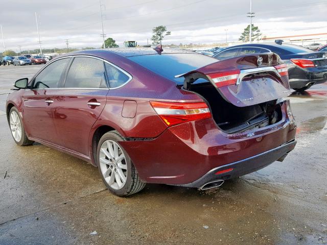 4T1BK1EBXDU026635 - 2013 TOYOTA AVALON BAS MAROON photo 3