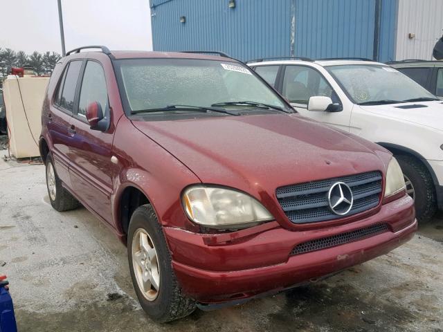 4JGAB54E0YA181166 - 2000 MERCEDES-BENZ ML 320 RED photo 1