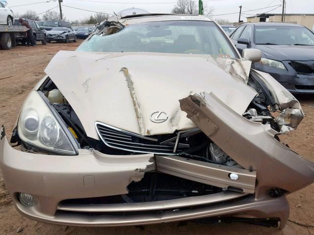 JTHBA30G655139160 - 2005 LEXUS ES330 GOLD photo 7