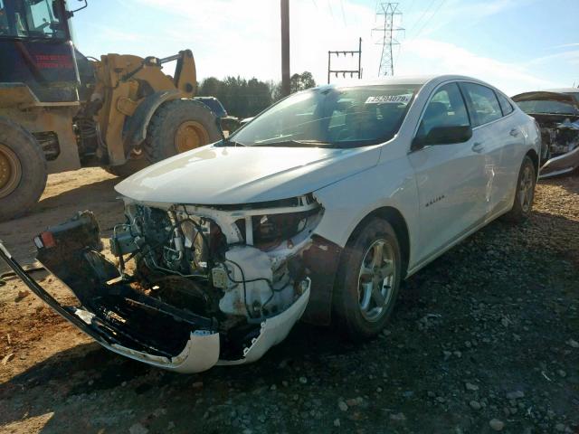 1G1ZB5STXJF109711 - 2018 CHEVROLET MALIBU LS WHITE photo 2