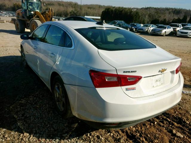 1G1ZB5STXJF109711 - 2018 CHEVROLET MALIBU LS WHITE photo 3
