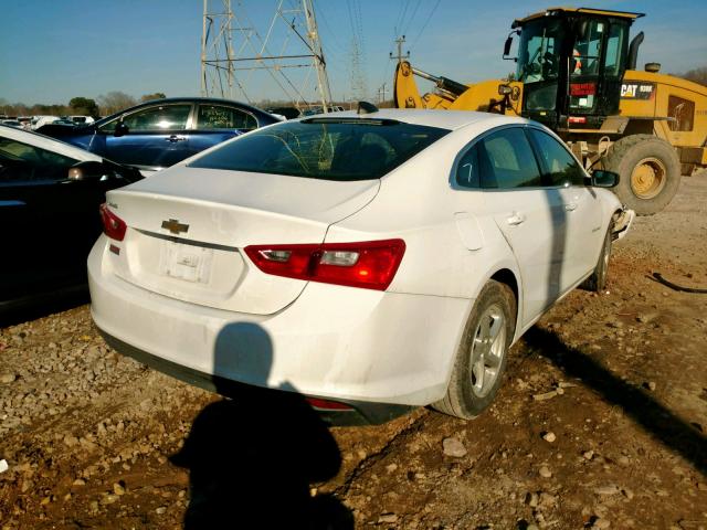 1G1ZB5STXJF109711 - 2018 CHEVROLET MALIBU LS WHITE photo 4
