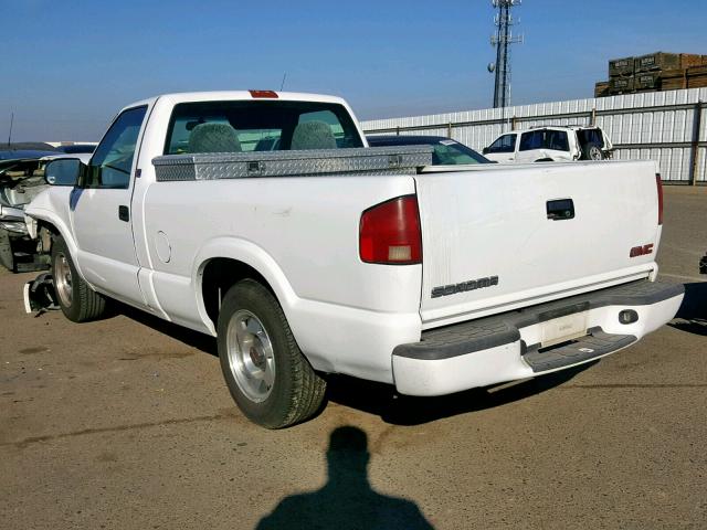 1GTCS14511K131981 - 2001 GMC SONOMA WHITE photo 3