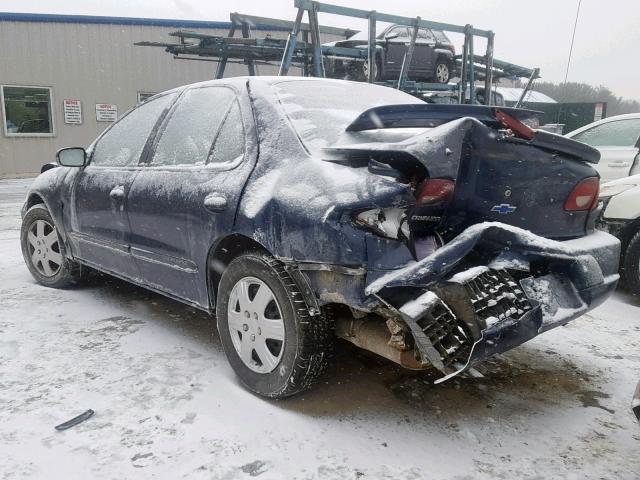 1G1JF524027482715 - 2002 CHEVROLET CAVALIER L BLUE photo 3