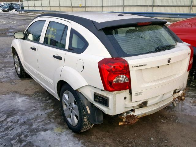 1B3HB48B17D407677 - 2007 DODGE CALIBER SX WHITE photo 3