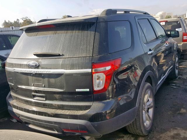 1FM5K7F92DGB34614 - 2013 FORD EXPLORER L BLACK photo 4