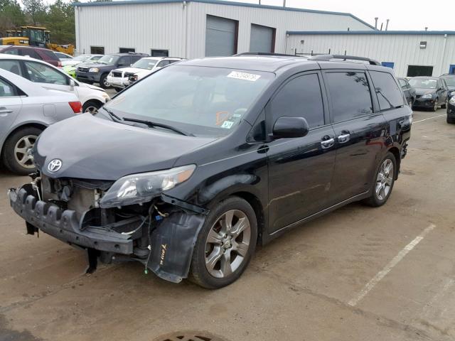 5TDXK3DC0ES514594 - 2014 TOYOTA SIENNA SPO BLACK photo 2