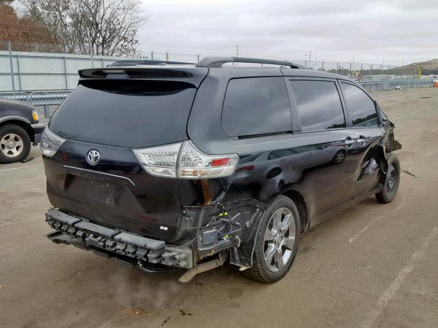 5TDXK3DC0ES514594 - 2014 TOYOTA SIENNA SPO BLACK photo 4