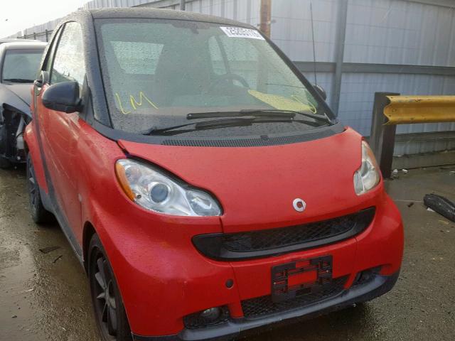 WMEEJ31X59K238977 - 2009 SMART FORTWO PUR RED photo 1