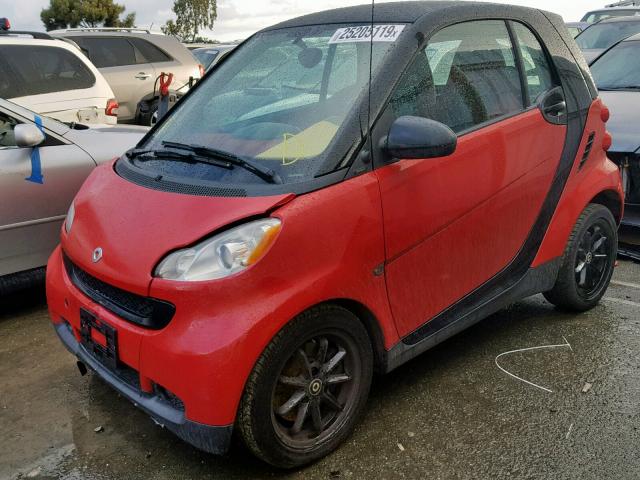 WMEEJ31X59K238977 - 2009 SMART FORTWO PUR RED photo 2