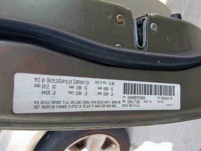 1B3HB48B37D239606 - 2007 DODGE CALIBER SX TAN photo 10