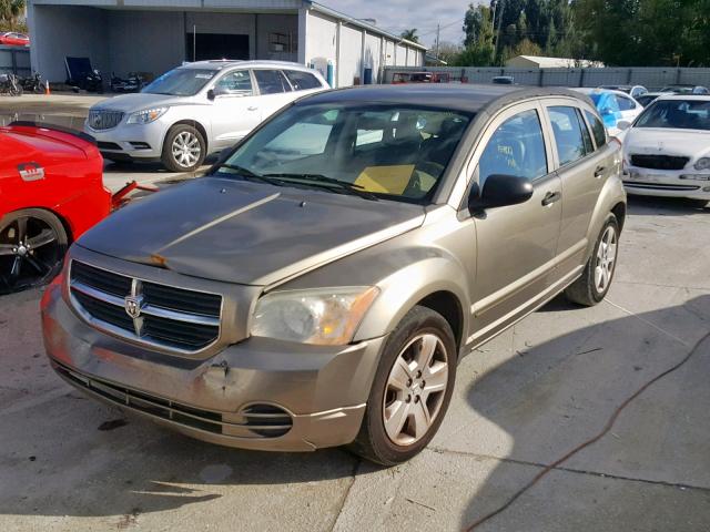 1B3HB48B37D239606 - 2007 DODGE CALIBER SX TAN photo 2