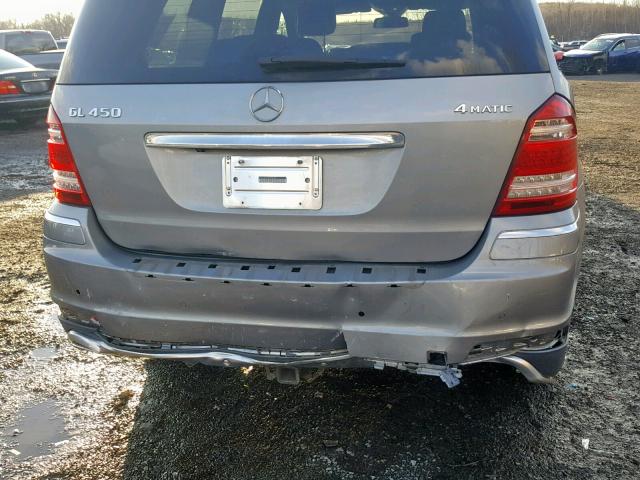 4JGBF7BE0BA648469 - 2011 MERCEDES-BENZ GL 450 4MA SILVER photo 9