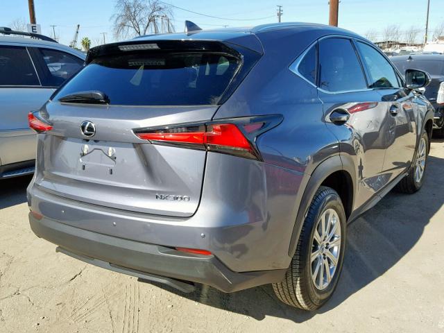 JTJYARBZ0K2126007 - 2019 LEXUS NX 300 GRAY photo 4