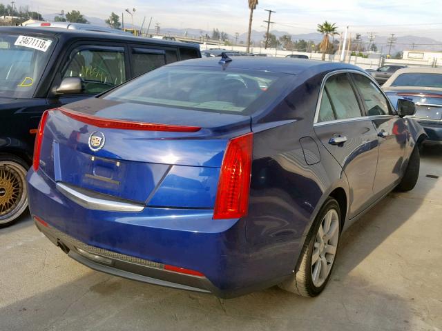 1G6AA5RA2E0103165 - 2014 CADILLAC ATS BLUE photo 4